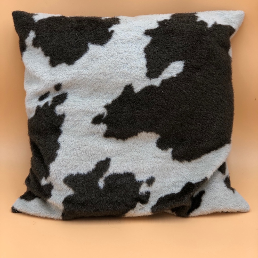 H & M Cowhide Accent Pillow Cover
